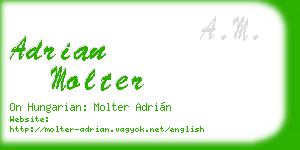 adrian molter business card