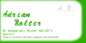 adrian molter business card